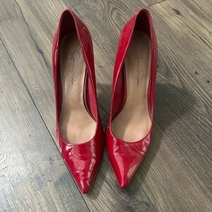 Red Jessica Simpson Pumps